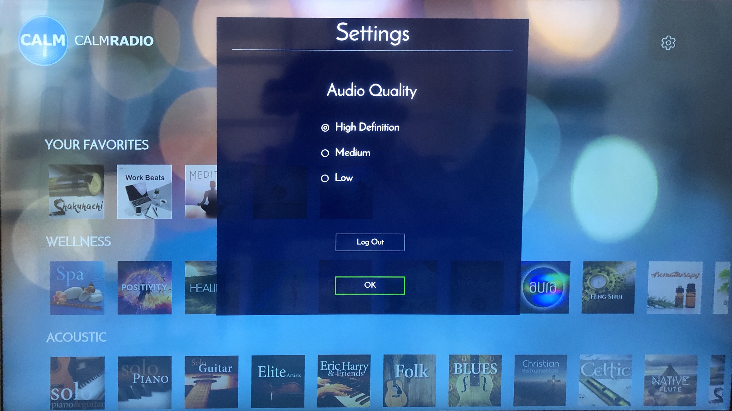 samsung smart tv 5 series picture setting defaults